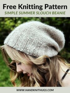 link to simple summer slouch beanie