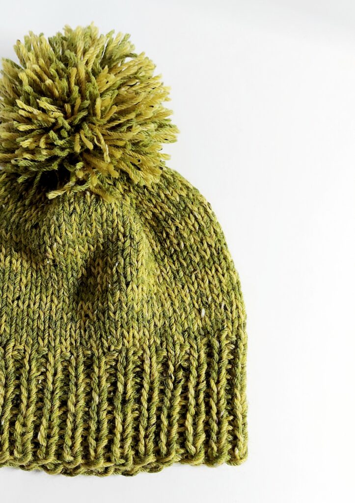 chunky marl pompom beanie