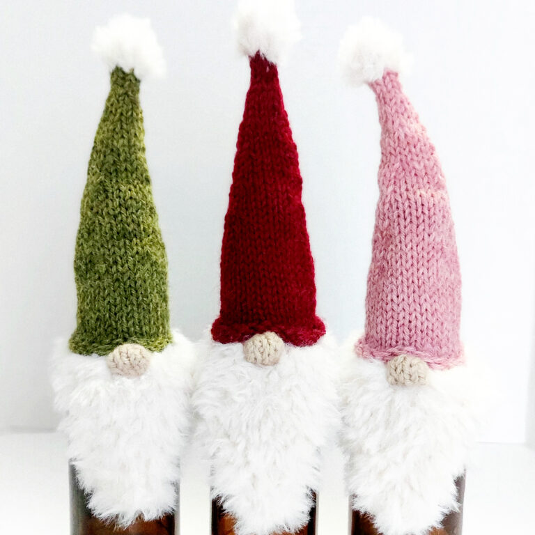 Santa Gnome Bottle Toppers