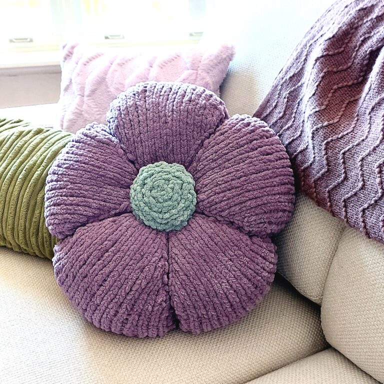 Plush Flower Pillow